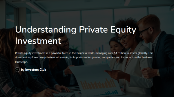 Understanding Private Equity Investment